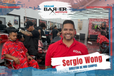 Sergio Wong, Director de Campus en Miami Barber Institute, liderando programas académicos y apoyo estudiantil.