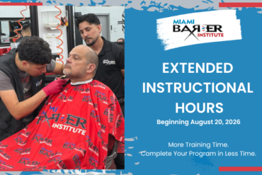 MBI instructional hours for hands-on barber training